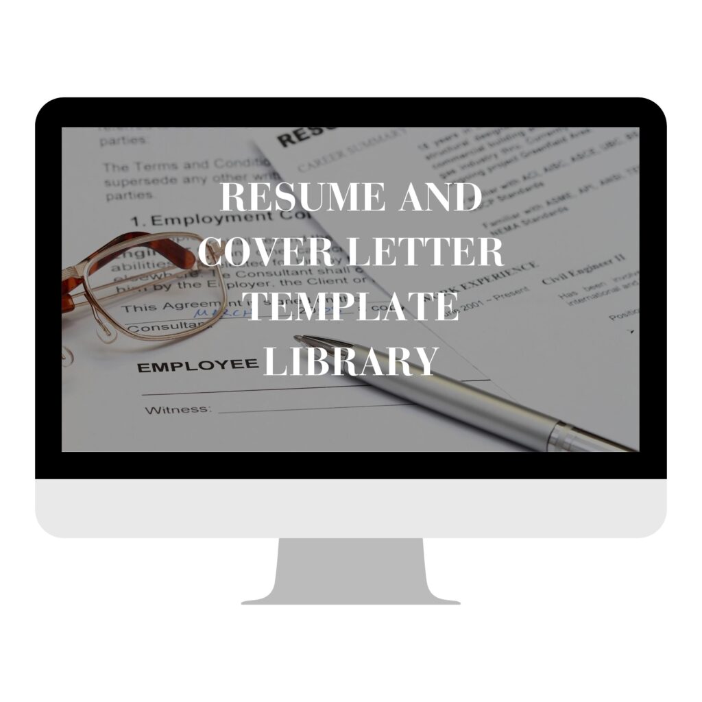 Resume and cover letter template library