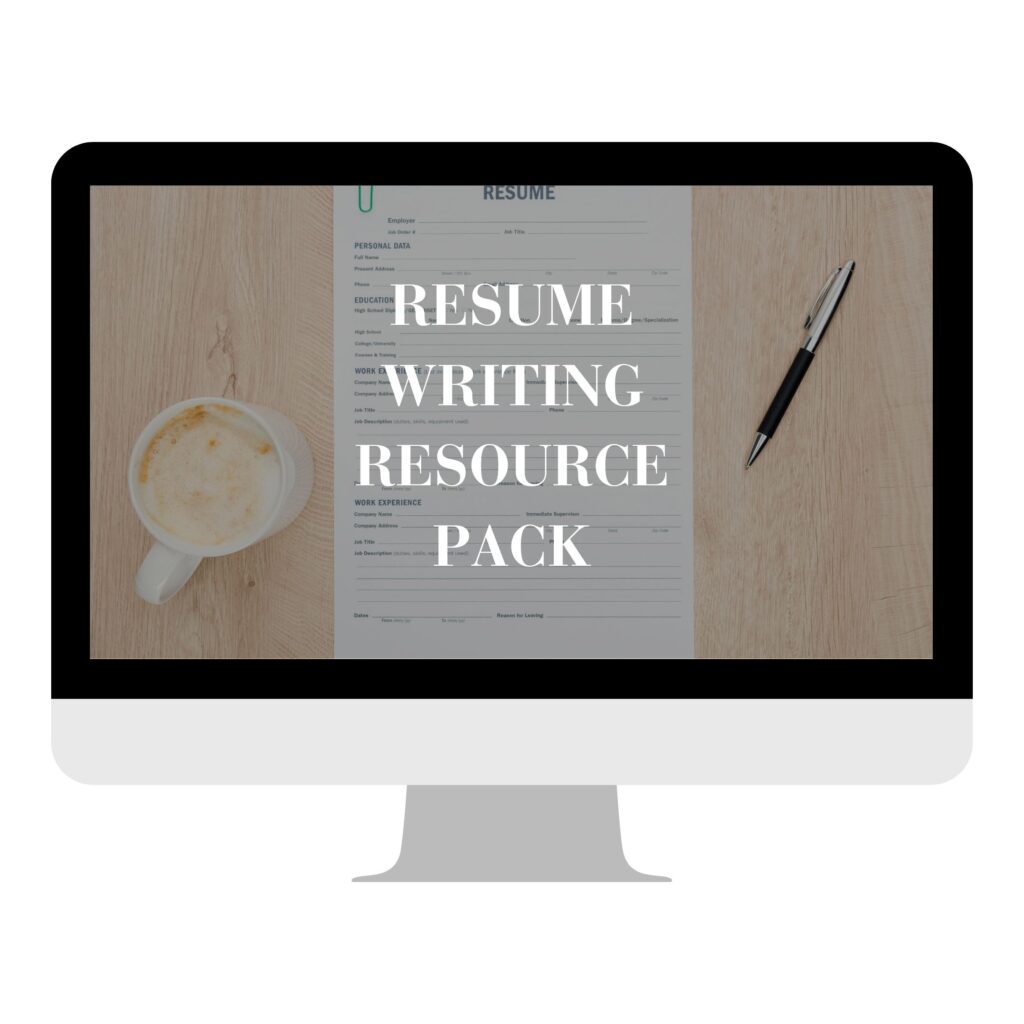 resume writing resource pack