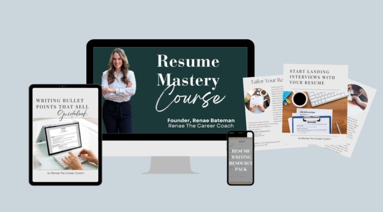 resume mastery course full bundle renae the career coach